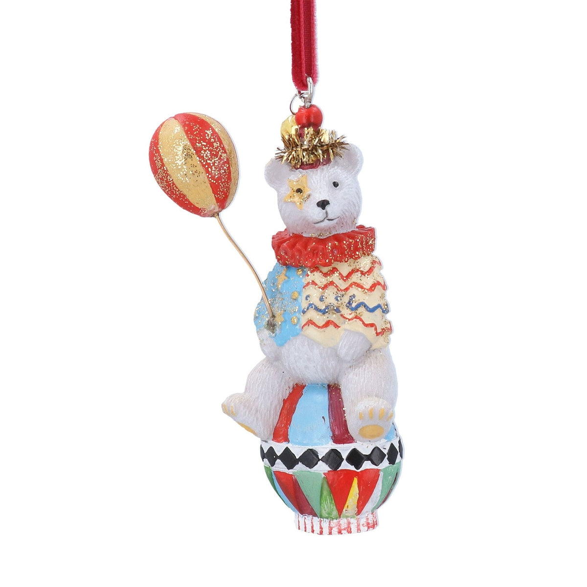 Christmas Circus Bear Hanging Decoration