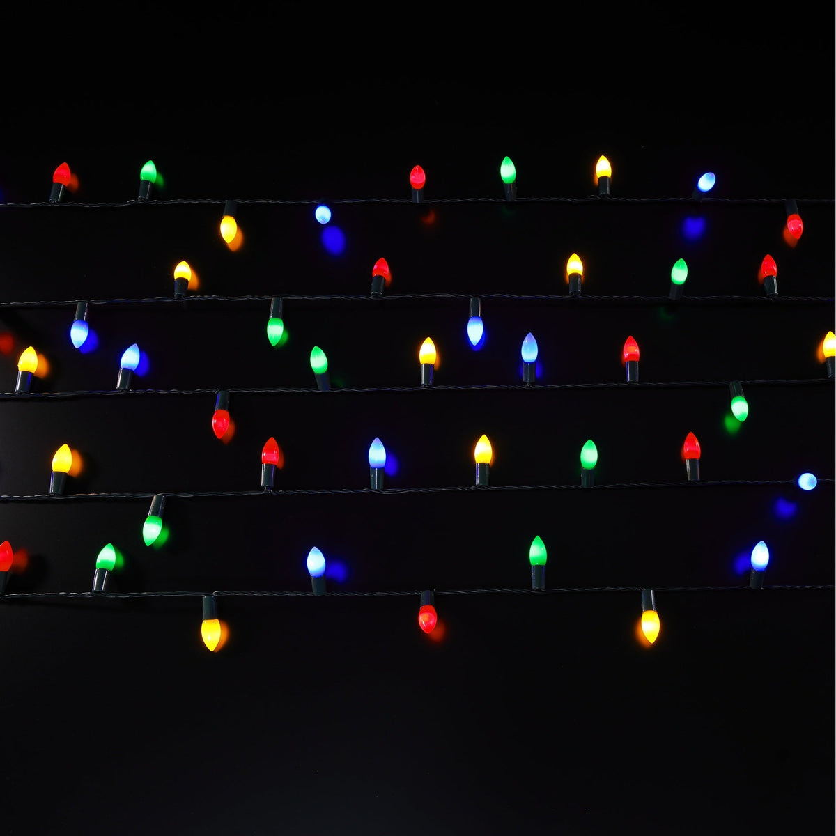 240 Multi Colour Mini Cone Christmas Lights