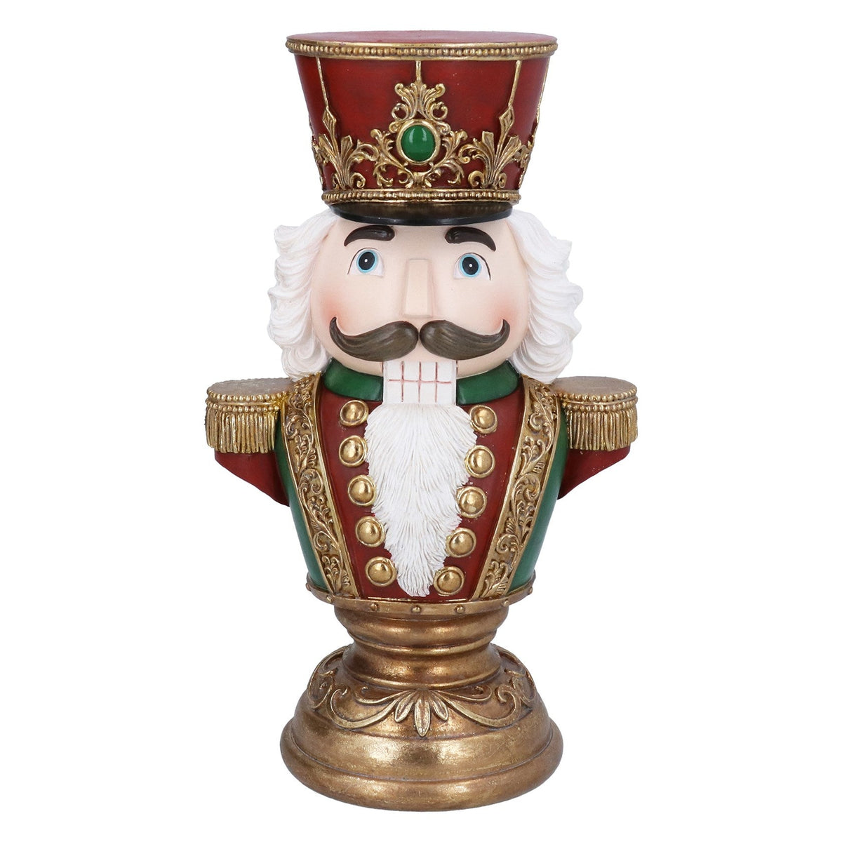 Nutcracker Bust Resin Christmas Ornament