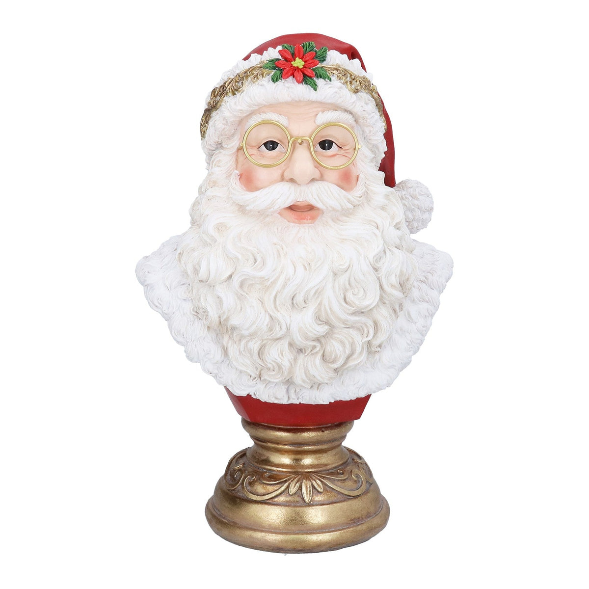 Resin Santa Bust Christmas Ornament