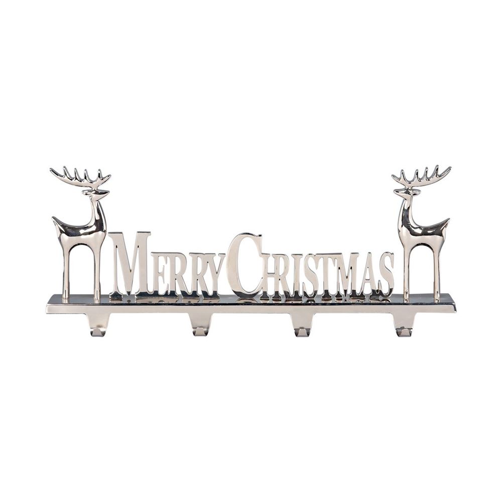 Giant Merry Christmas 4 Hook Stocking Hanger