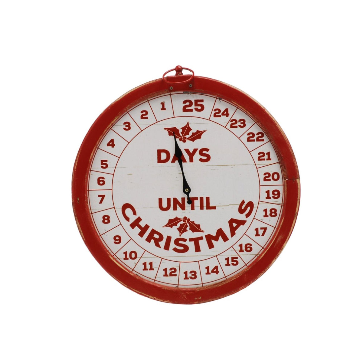 37.5cm Advent Countdown to Christmas Clock Face