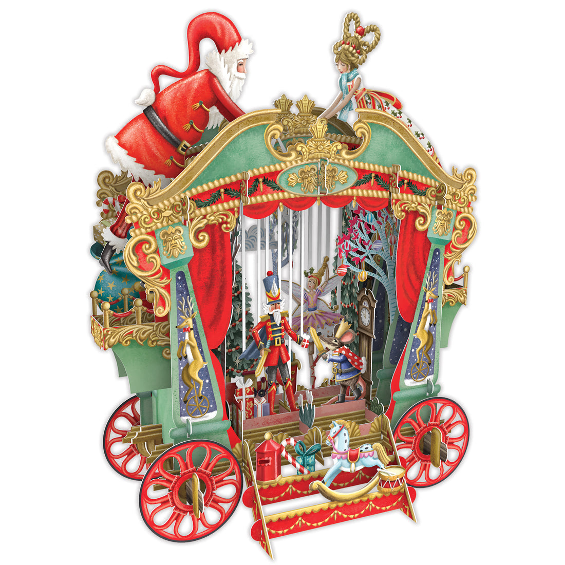 Christmas Puppets - 3D Pop Up Christmas Card