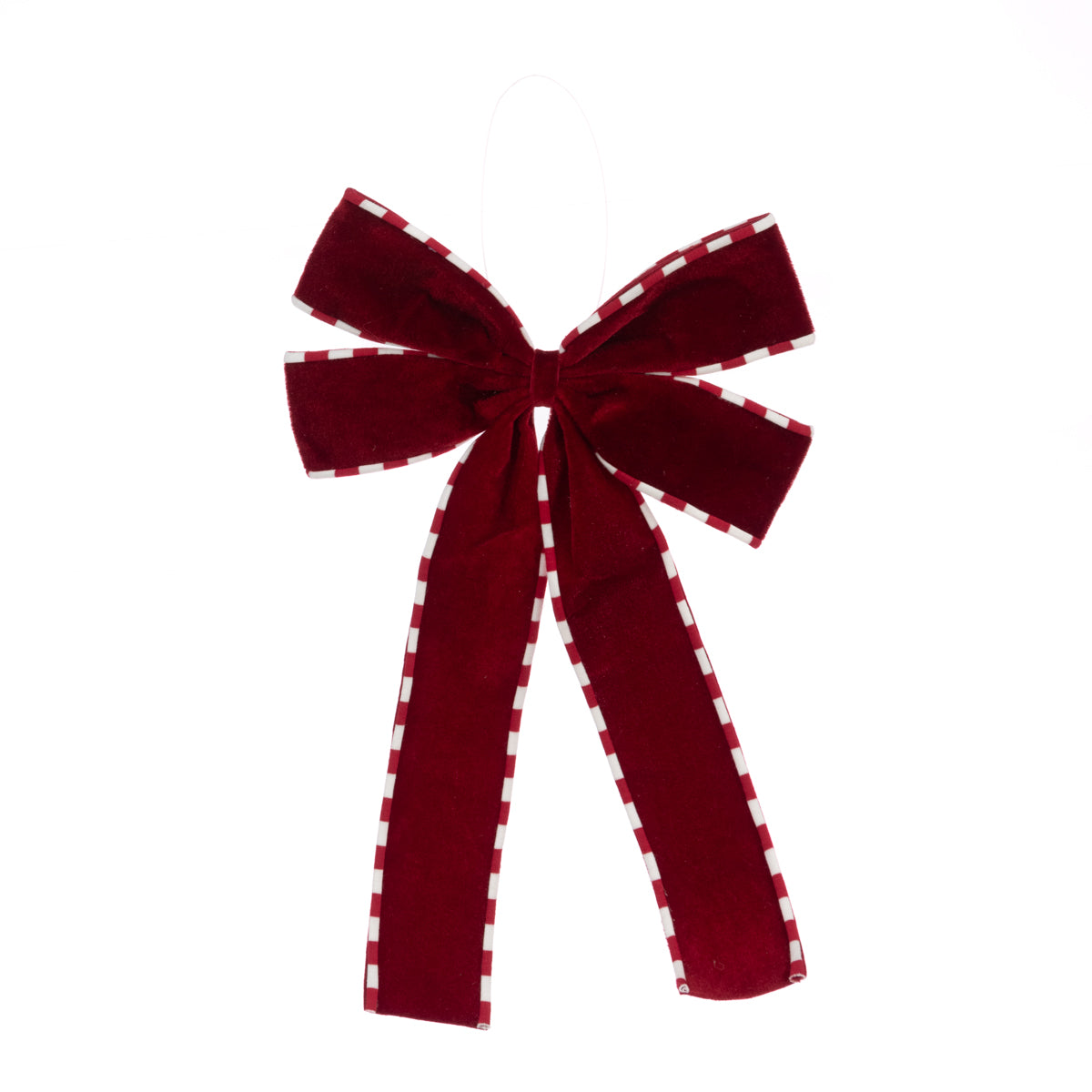 Deep Red Large Felt Christmas Bow