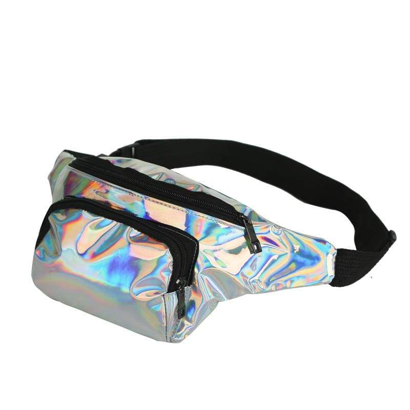 Silver Holographic Bumbag