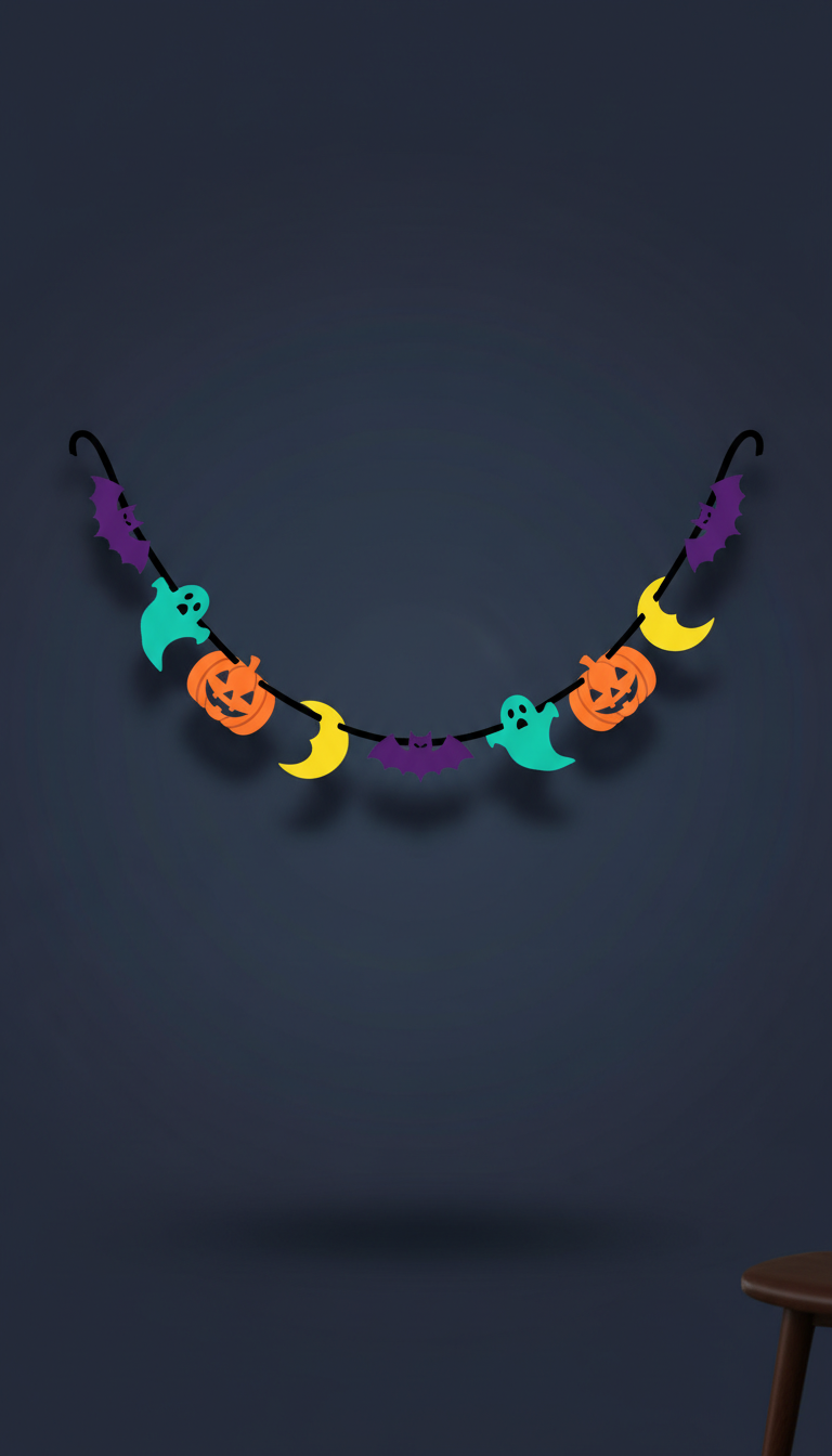 Guirnalda Halloween con Fieltro