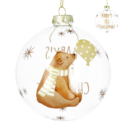 Baby's First Christmas Glass Bauble