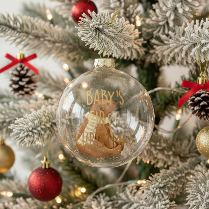 Baby's First Christmas Glass Bauble