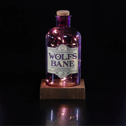 Wolfs Bane Glass LED Potion Bottle