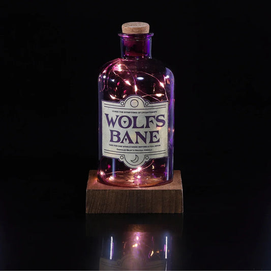 Wolfs Bane Glass LED Potion Bottle