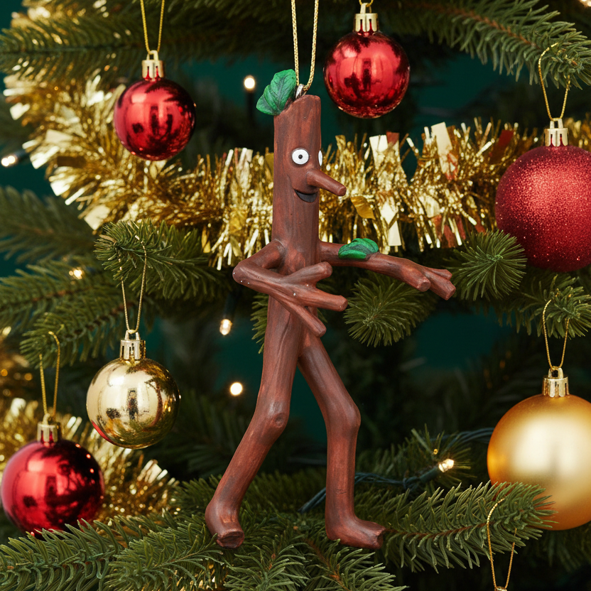Resin Stick Man Christmas Tree Hanging Decoration