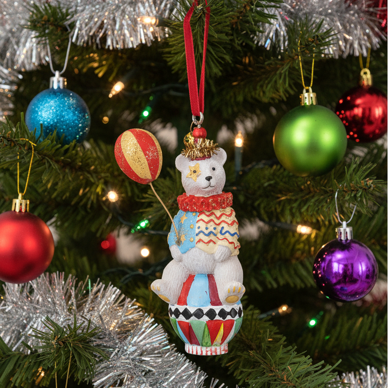 Christmas Circus Bear Hanging Decoration