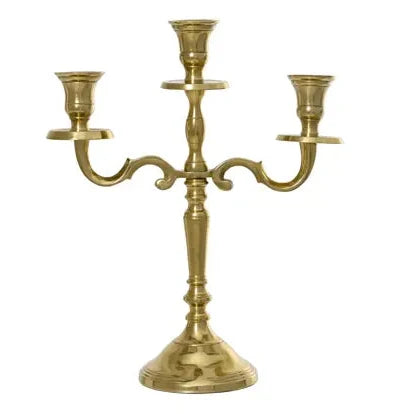 Gold Christmas Candelabra 30cm