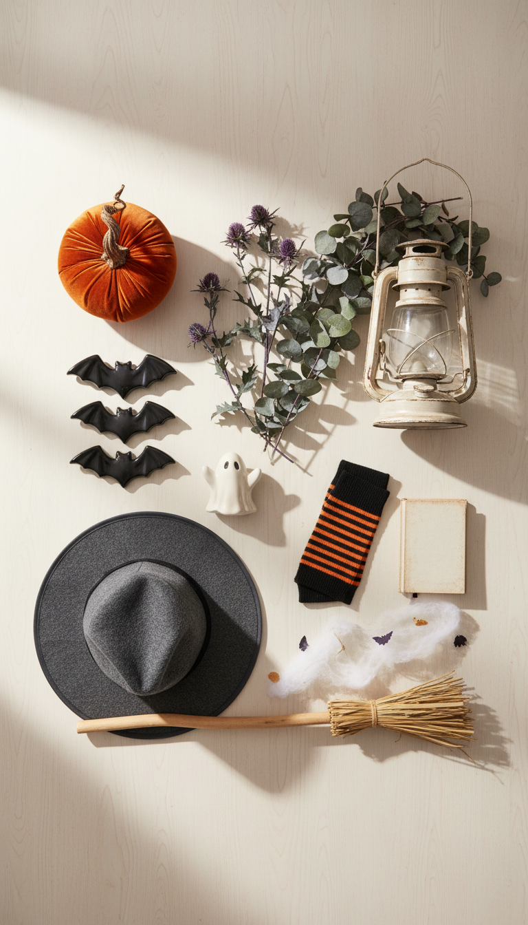 Ensemble déco Halloween motifs classiques