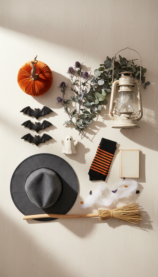 Ensemble déco Halloween motifs classiques