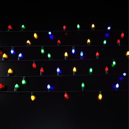 240 Multi Colour Mini Cone Christmas Lights