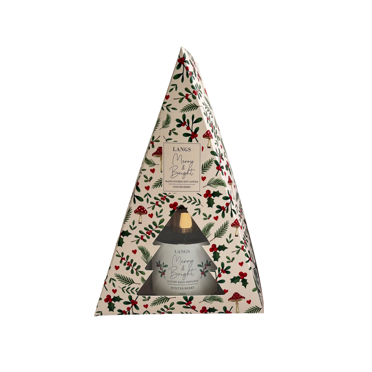Christmas Winter Berry Luxury Reed Diffuser