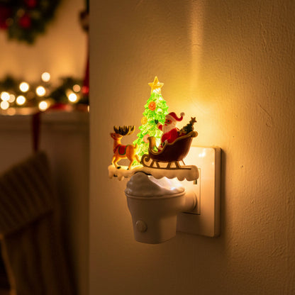 Santa LED Plug In Christmas Nightlight 15cm