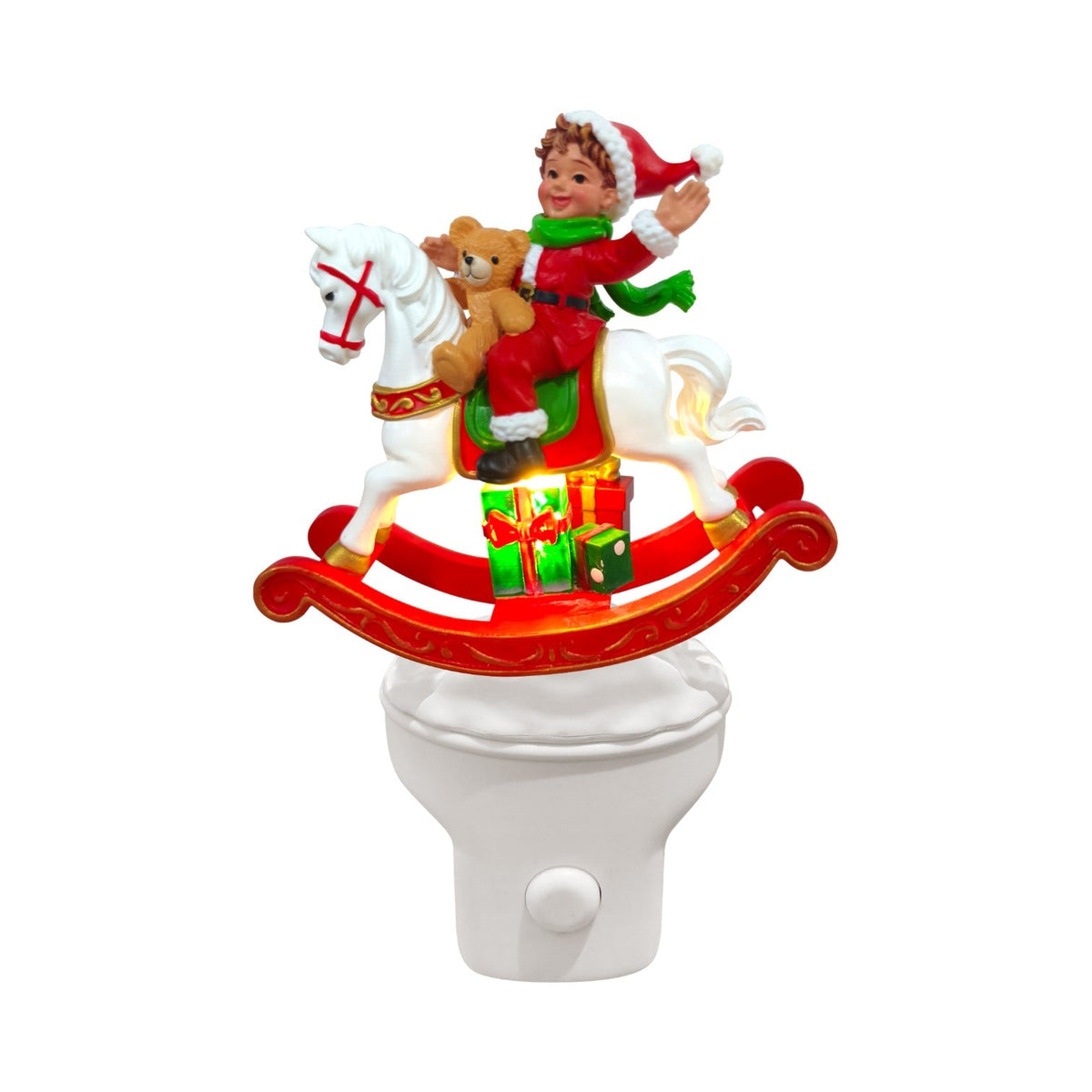 Rocking Horse LED Plug In Christmas Nightlight 15cm