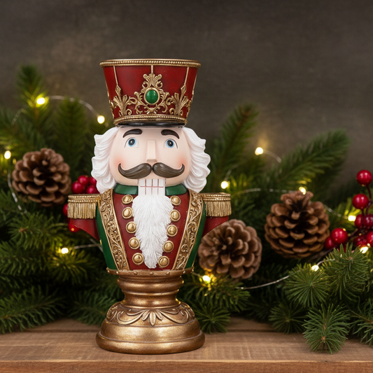 Nutcracker Bust Resin Christmas Ornament