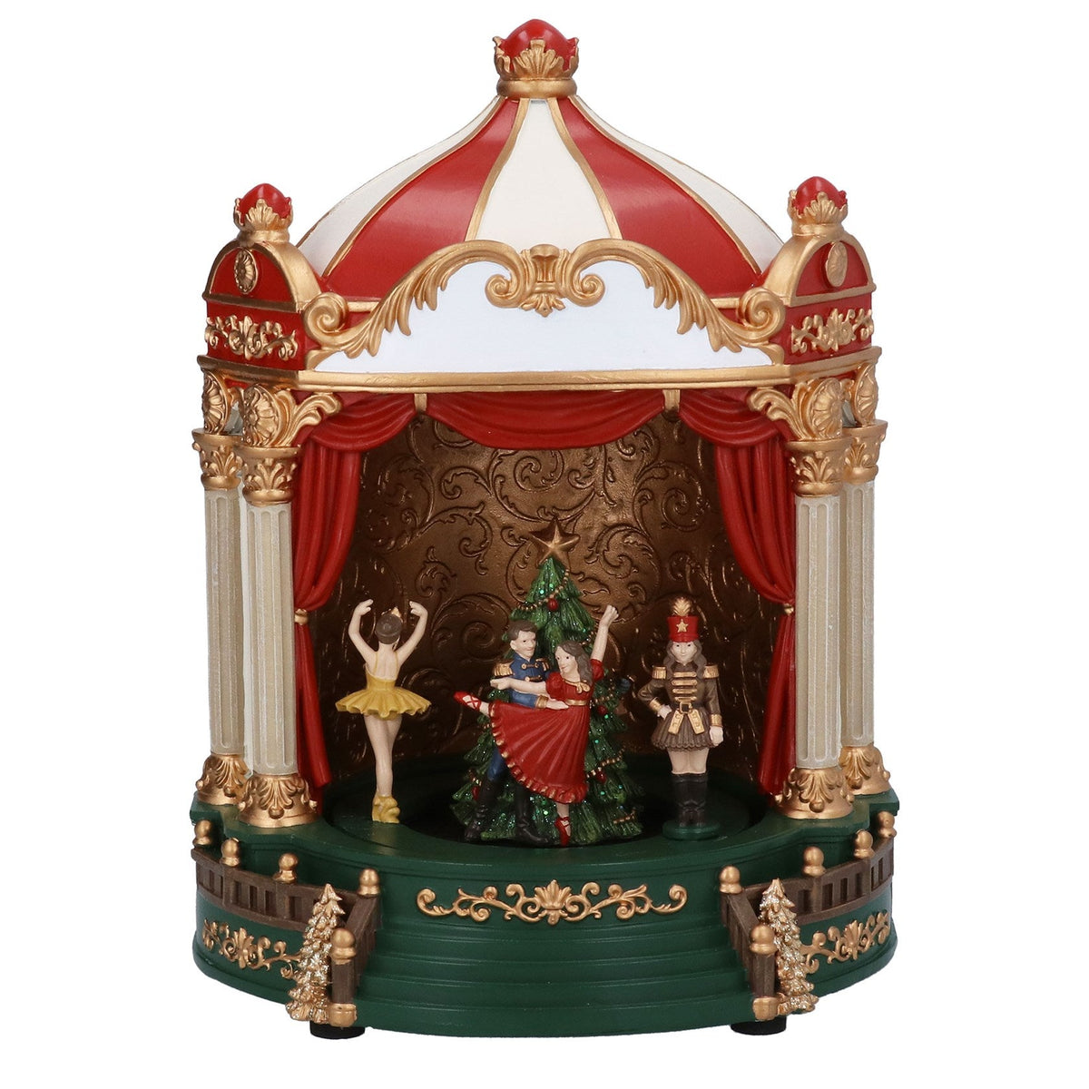 Nutcracker Theatre Resin Christmas Music Box