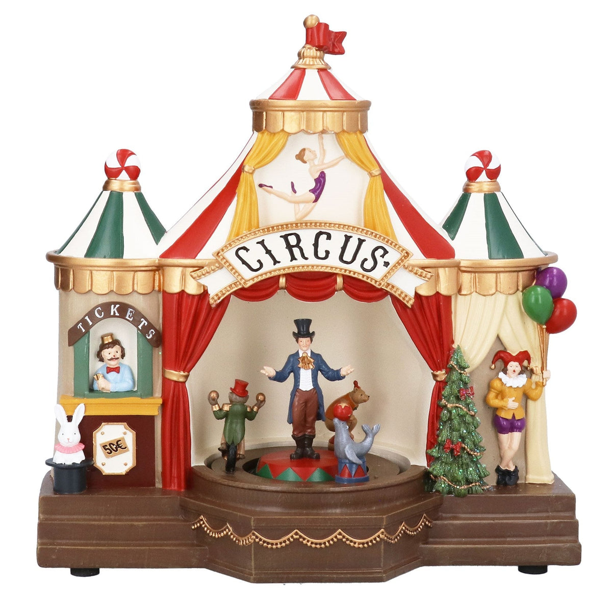 Circus Tent Christmas Music Box