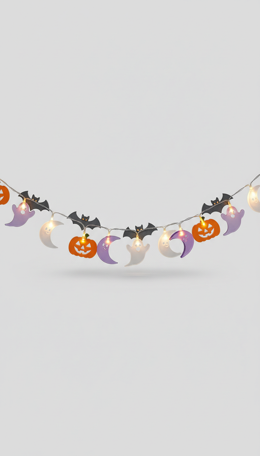 Guirlande LED motifs variés Halloween