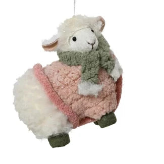 Sheep with Jacket Christmas Hanging Decoration