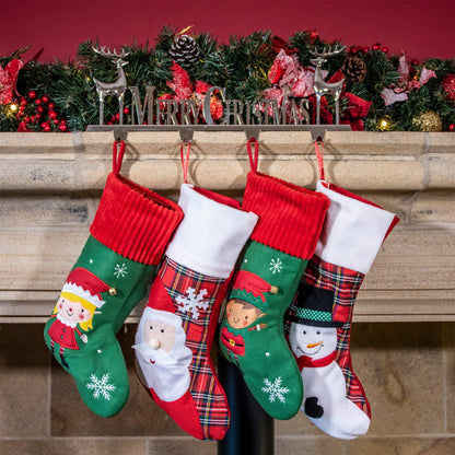 Giant Merry Christmas 4 Hook Stocking Hanger