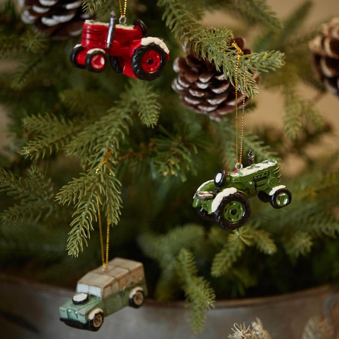 Farm Vehicles Christmas Tree Decorations
