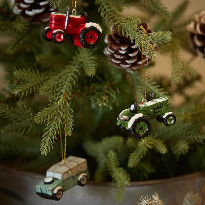 Farm Vehicles Christmas Tree Decorations
