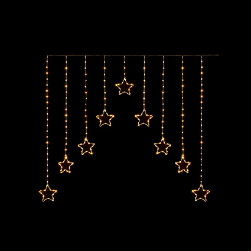 1.2 x 1.2m Warm White LED Flexibright Star V Curtain Lights