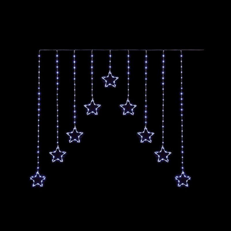 1.2 x 1.2m White LED Flexibright Star V Curtain Lights