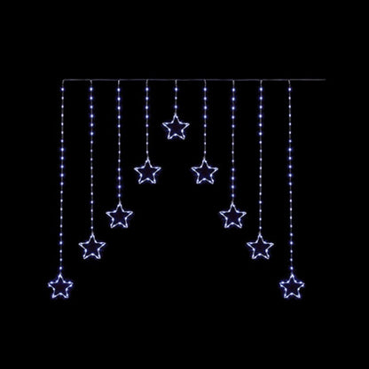 1.2 x 1.2m White LED Flexibright Star V Curtain Lights