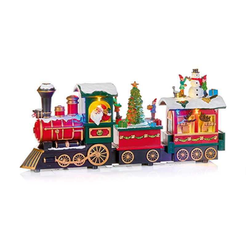 Animated Christmas Train Decoration Battery Operated