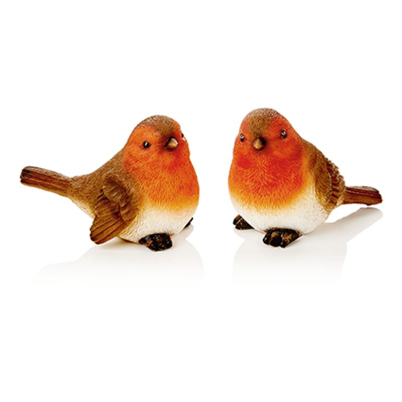 Resin Robin Christmas Tree Hanging Ornament