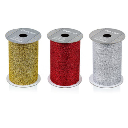 2.7m Mesh Christmas Ribbon