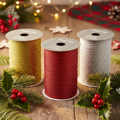 2.7m Mesh Christmas Ribbon