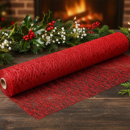 2.7m Mesh Christmas Ribbon