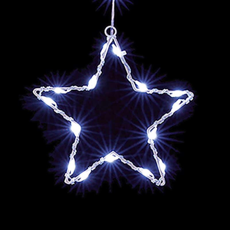 1.2 x 1.2m White LED Flexibright Star V Curtain Lights
