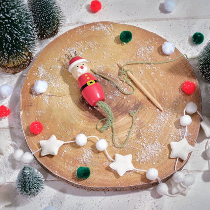 Knitting Doll Wooden Christmas Tree Craft Toy