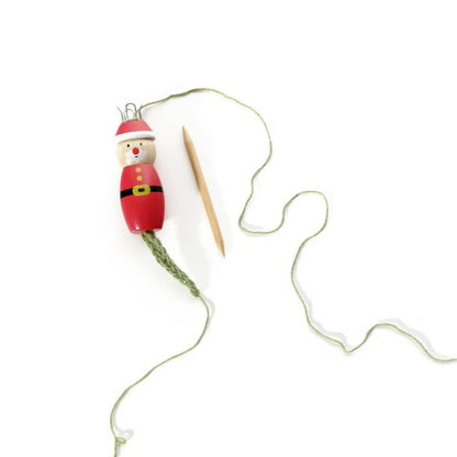 Knitting Doll Wooden Christmas Tree Craft Toy