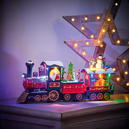 Animated Christmas Train Decoration Battery Operated