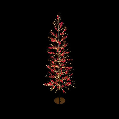 1.8m LED Red Berry Christmas Twig Tree