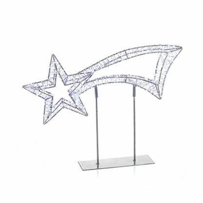 Silver Twinkling Table Top Shooting Star Christmas Decoration
