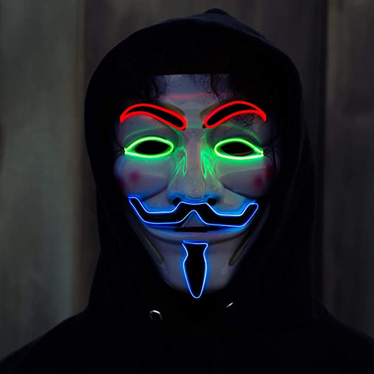 Light up Anonymous Masks