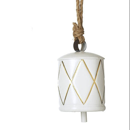 Small White Metal Christmas Bell