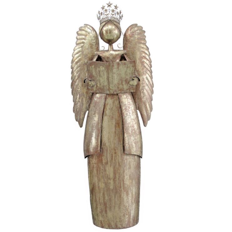 1.7m Gilded Angel with Book Commercial Christmas Display Prop