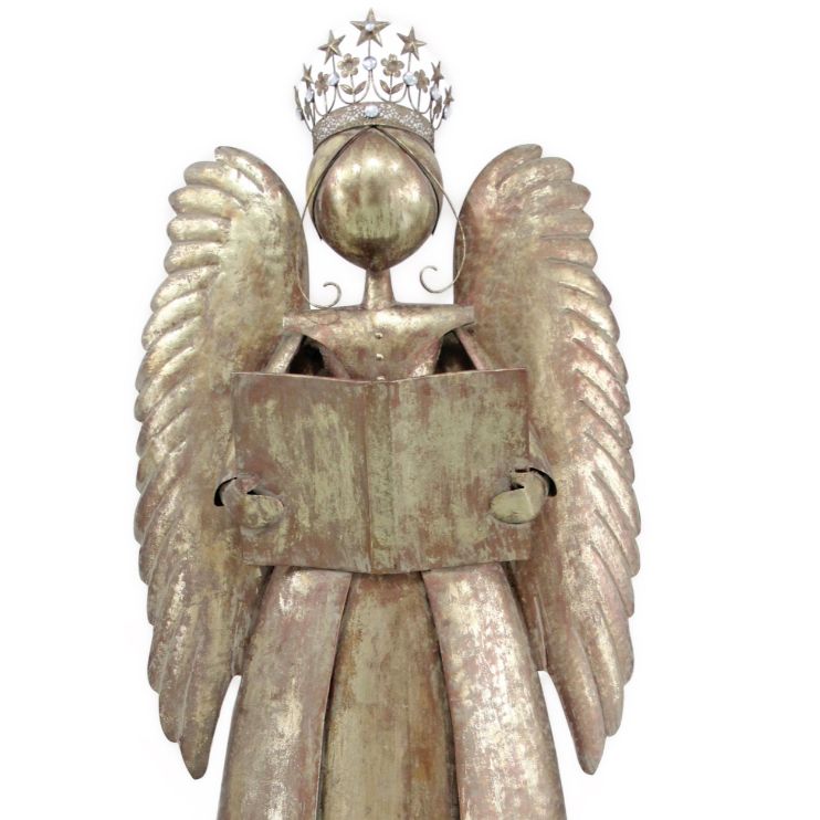 1.7m Gilded Angel with Book Commercial Christmas Display Prop