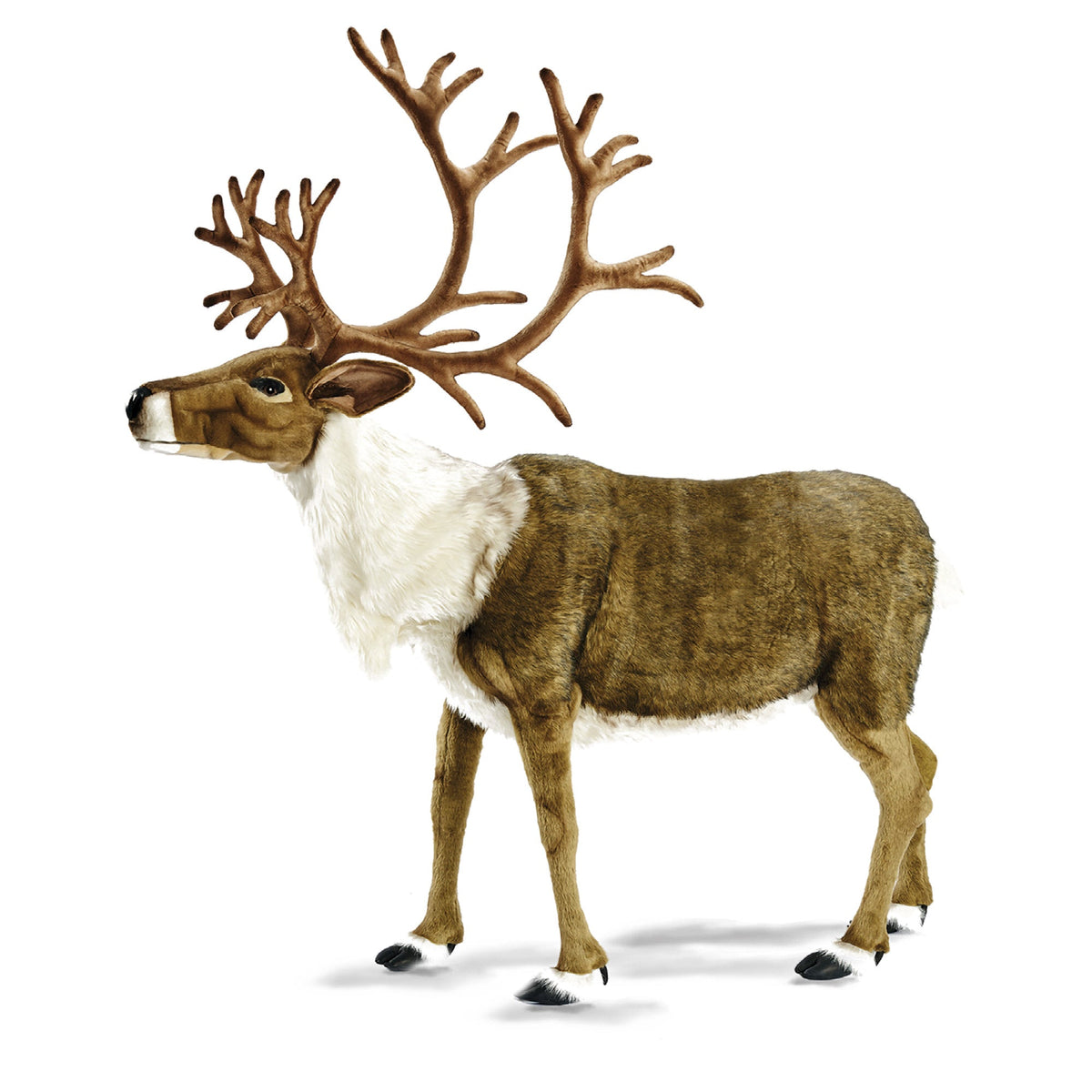 Set of 2 Full Size Animated Talking Duet Singing Nordic Christmas Reindeer